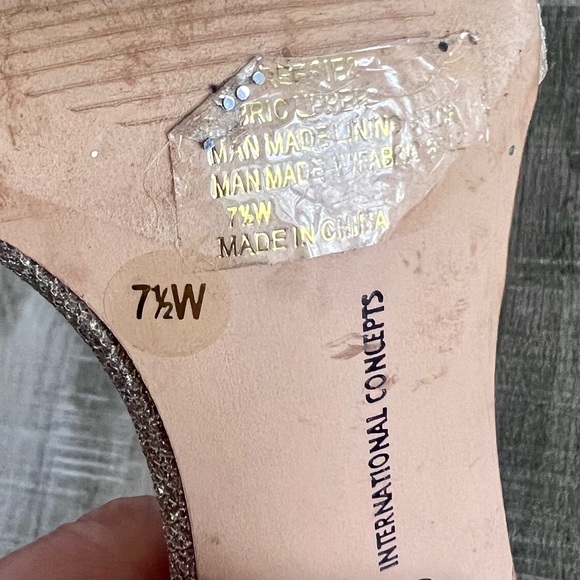 I.N.C. Glittery Bow T-Strap Heels Size 7.5 Holiday Party Wedding - Picture 9 of 10